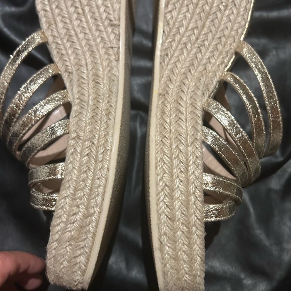 ZARA STRAP WEDGE SANDALS - Picture 6 of 7